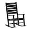 Flash Furniture Black All-Weather Classic Outdoor Rocking Chair LE-HMP-2002-110-BK-GG - alternate 7